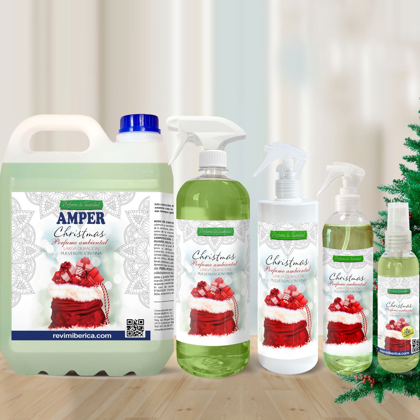 Pack Navideño AMPER – Ambientador, fregasuelos y limpiador de chimeneas