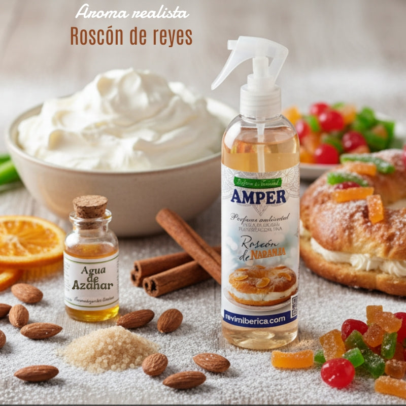 Ambientador de Roscón de Reyes AMPER – Aroma a frutas confitadas, nata y azahar