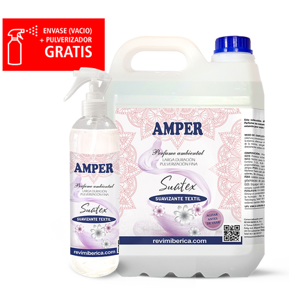 Ambientador SUATEX | Aroma a limpio con efecto antiarrugas para tejidos y armarios
