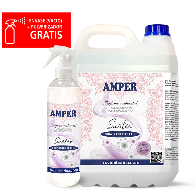 Ambientador SUATEX | Aroma a limpio con efecto antiarrugas para tejidos y armarios