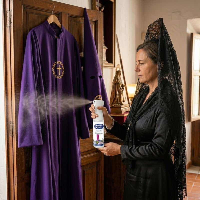 Pack Incienso Semana Santa – 1 litro de Friegasuelo con aroma de incienso + Ambientador de 300ML Tejidos de incienso | Aroma duradero
