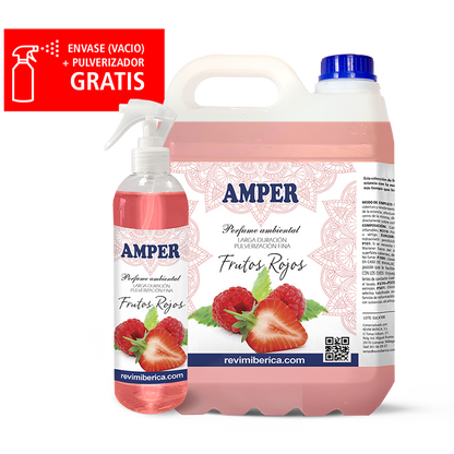 Ambientador aroma FRUTOS ROJOS | Aroma dulce y revitalizante. Concentrado, permanente. FRUTOS ROJOS