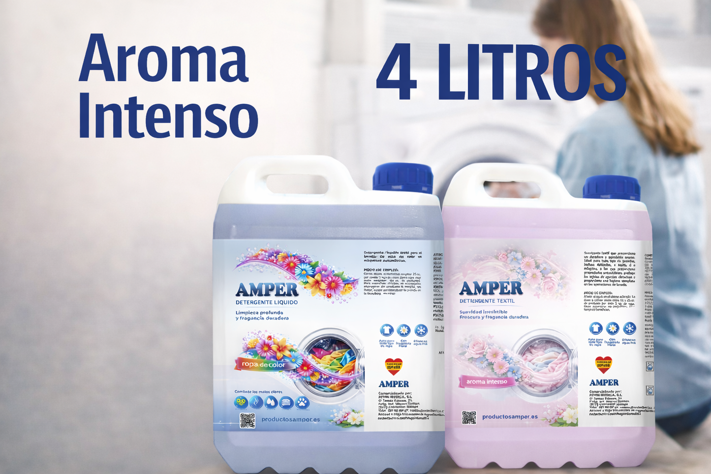 Pack Lavandería DUO: Detergente Ropa Color MEIBEL + Suavizante SUATEX Aroma Intenso