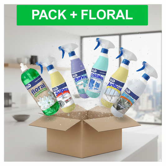 Limpieza completa, fácil y eficaz en un solo pack |  Uso directo y resultados profesionales |  Ahorro garantizado