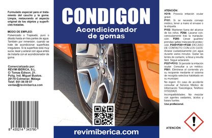 CONDIGON. Acondicionador de gomas, neumáticos