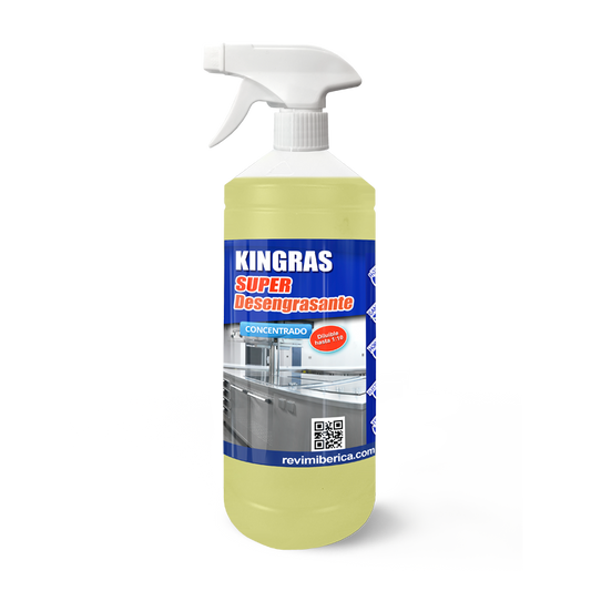 SUPER DESENGRASANTE para cocinas. Desengrasante para baños y talleres KINGRAS