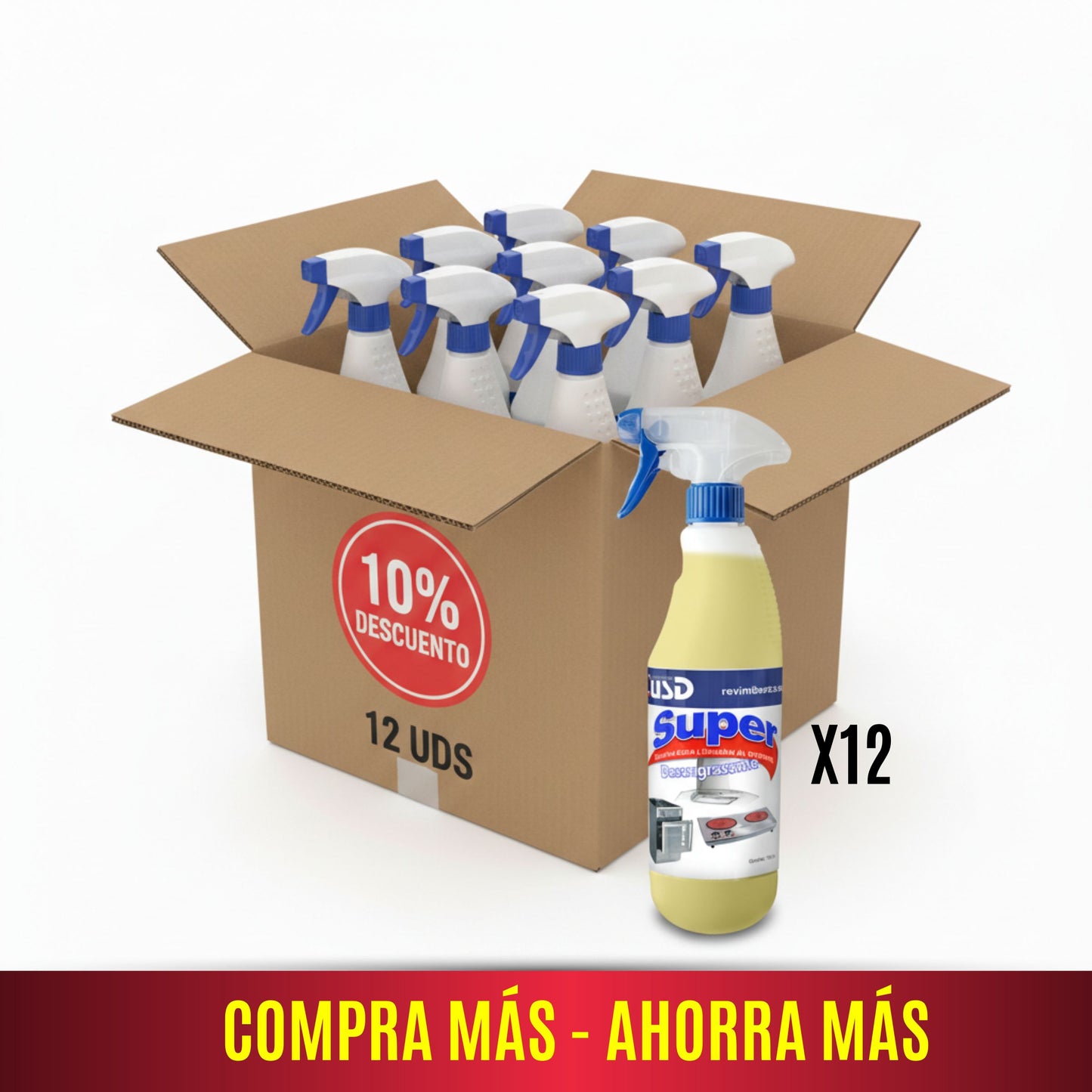 Desengrasante al uso super poderoso – Limpieza profunda y quitamanchas potente