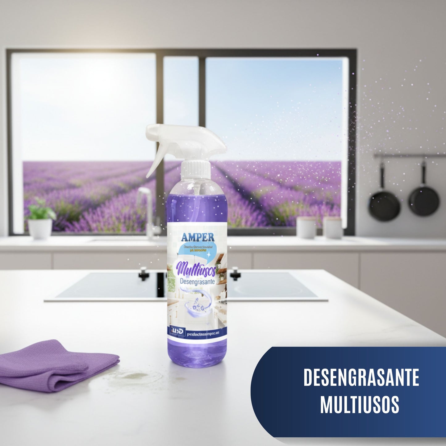 Desengrasante con PH NEUTRO multiusos con aroma a fresas – Limpieza eficaz y secado rápido