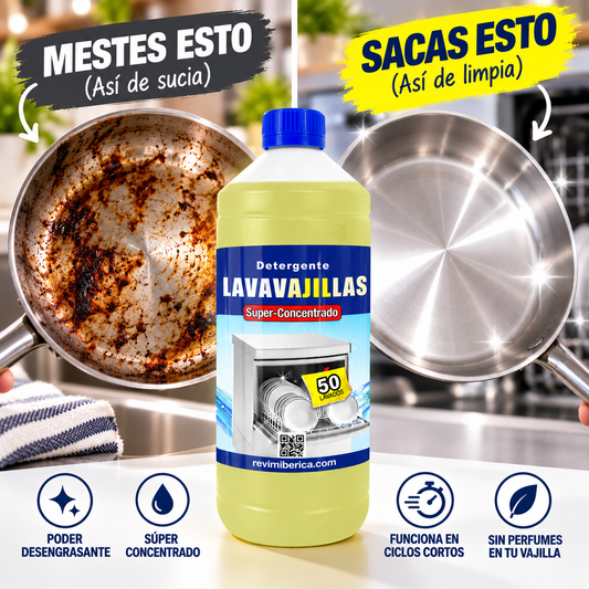 Detergente lavavajillas SUPERCONCENTRADO para máquinas automáticas