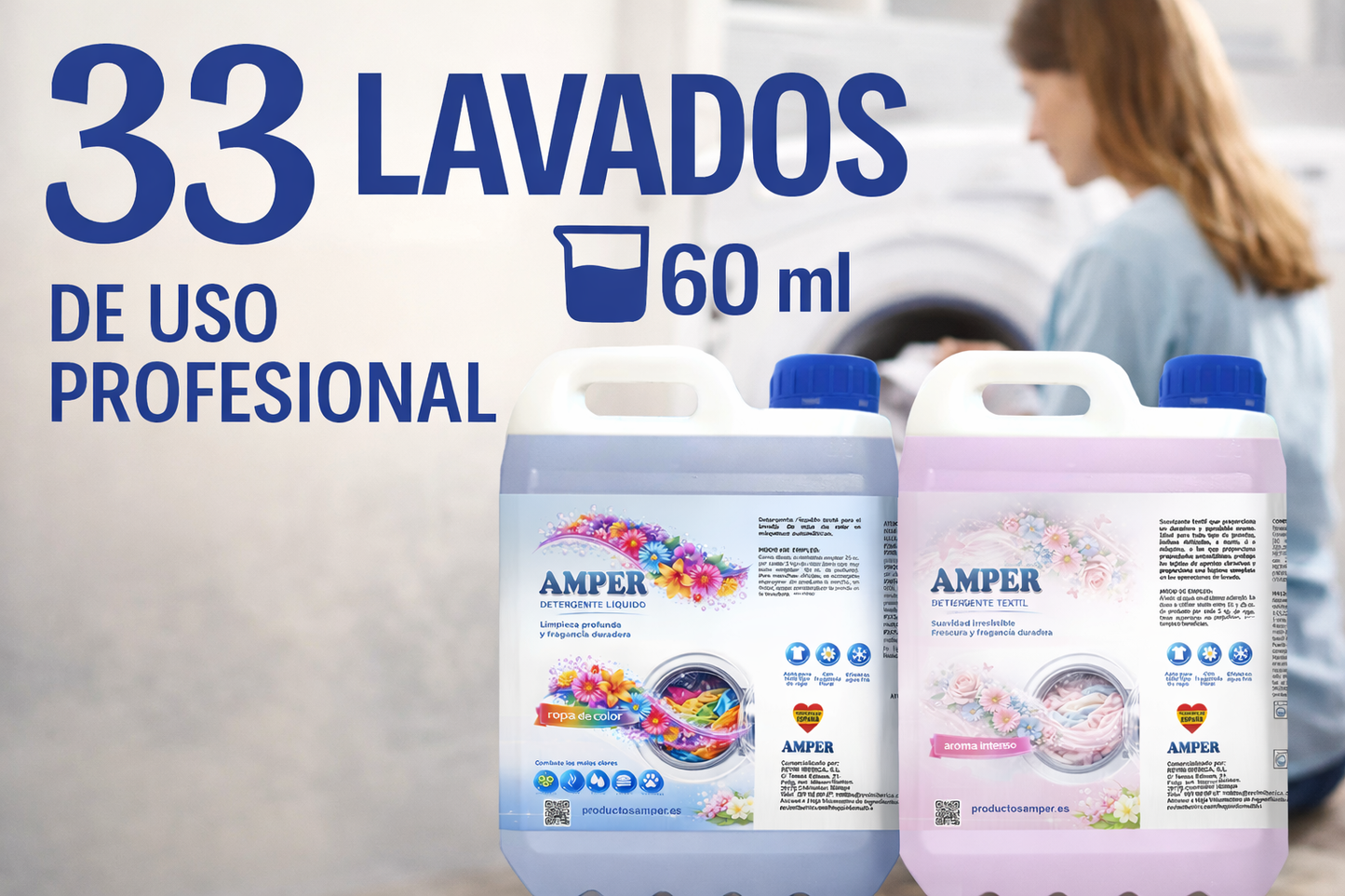 Pack Lavandería DUO: Detergente Ropa Color MEIBEL + Suavizante SUATEX Aroma Intenso