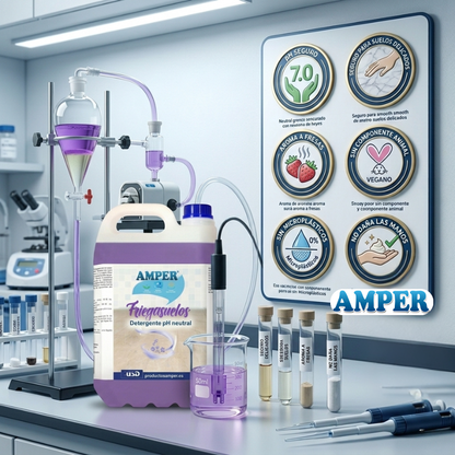 Friegasuelos pH neutro aroma fresa para mármol parquet terrazo y suelos delicados TROWEN LABORATORIO