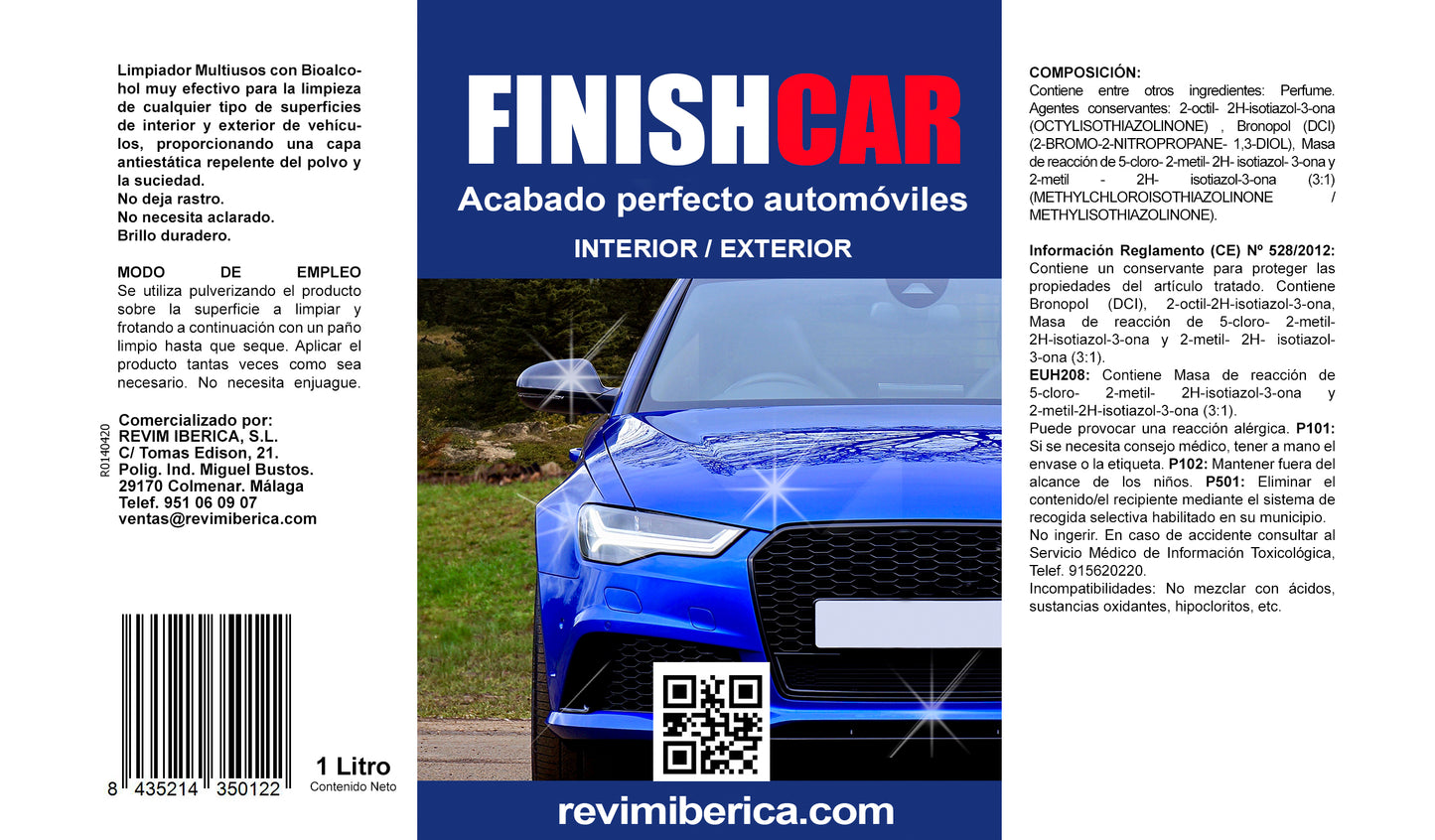 FINISH-CAR. Limpiador multiusos para coches
