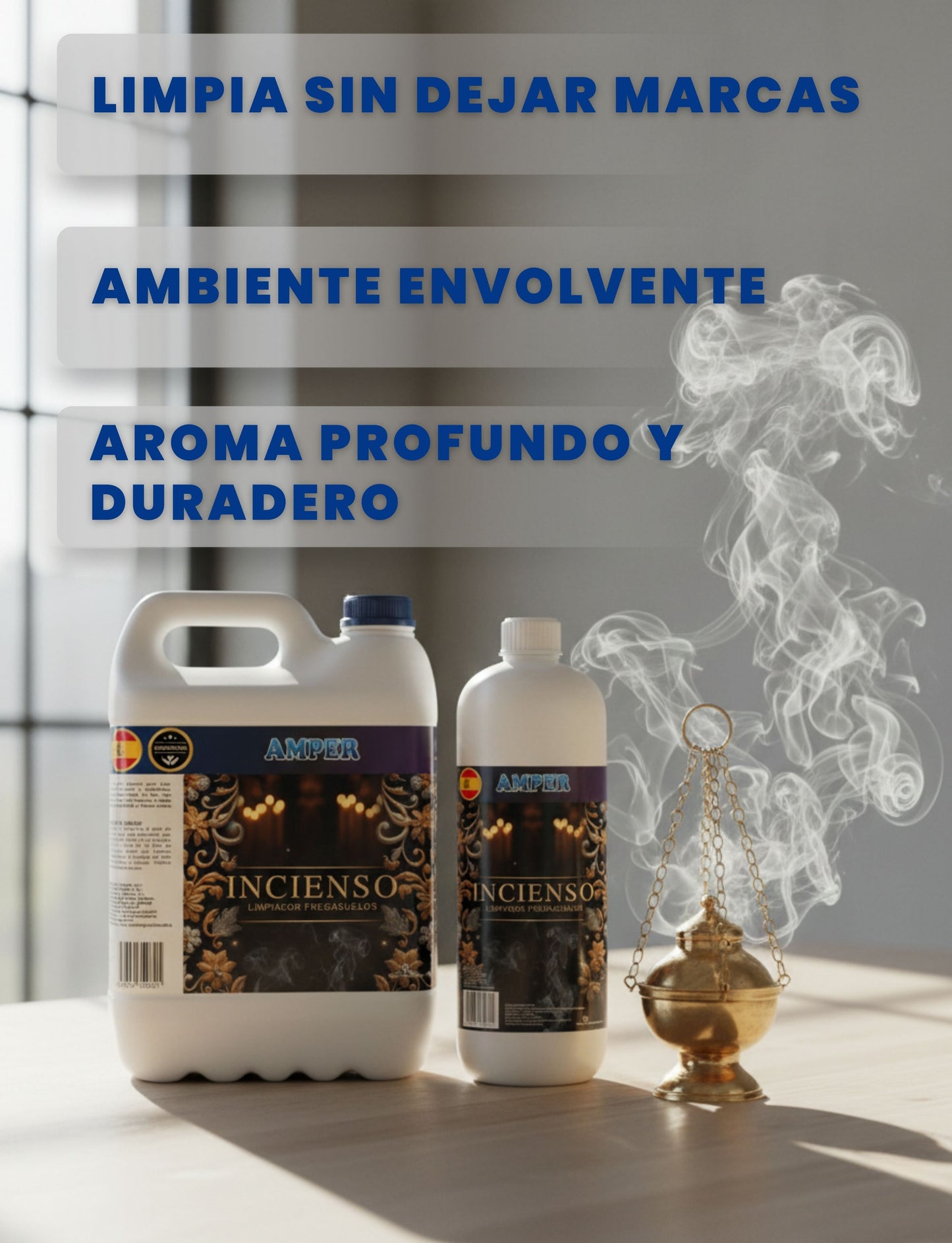 Fregasuelos Aroma a INCIENSO Semana Santa– Tradición Andaluza | Fabricado en Málaga