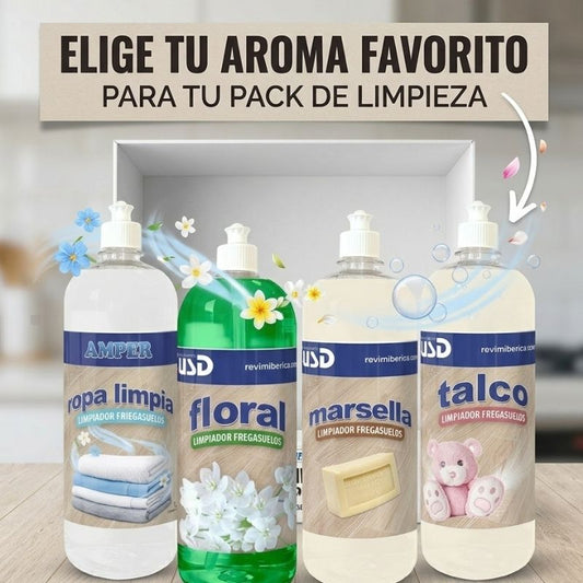 Caja de productos de limpieza profesional - Pack OFERTA 6 productos de ahorro