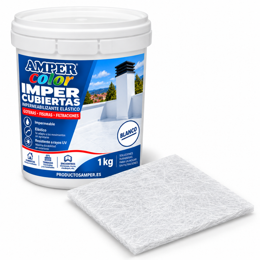 Repair and Waterproofing Kit for Leaks and Seepage – 1 kg + Polyester Fiber Veil