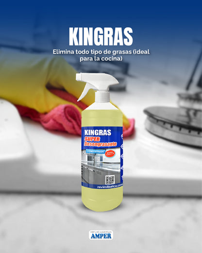 kingras super desengrasante de alto rendimiento concentrado 