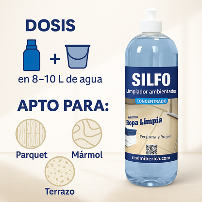 Limpiador para suelos concentrado aroma a ROPA LIMPIA – Perfuma y multiplica x5