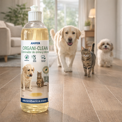 Pack limpieza para mascotas – 4 PRODUCTOS para control de olores y orina en perros y gatos