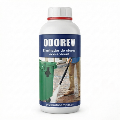 ODOREV| Desengrasante eliminador de Olores Tuberías, Bajantes, Desagües y Fosa Séptica Eco-Solvent