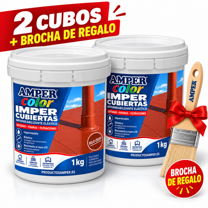 Imper Cubiertas Blanca – Pintura de 5kg Caucho Acrílico Impermeabilizante para Terrazas, Cubiertas y Azoteas
