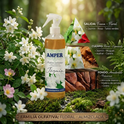 Pack ambientadores de primavera AMPER (4 + 1 GRATIS) – Aromas florales duraderos y concentrados