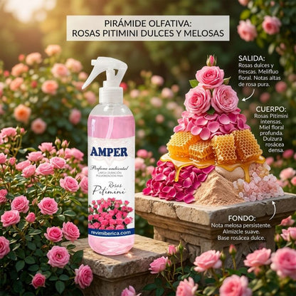 Pack ambientadores de primavera AMPER (4 + 1 GRATIS) – Aromas florales duraderos y concentrados