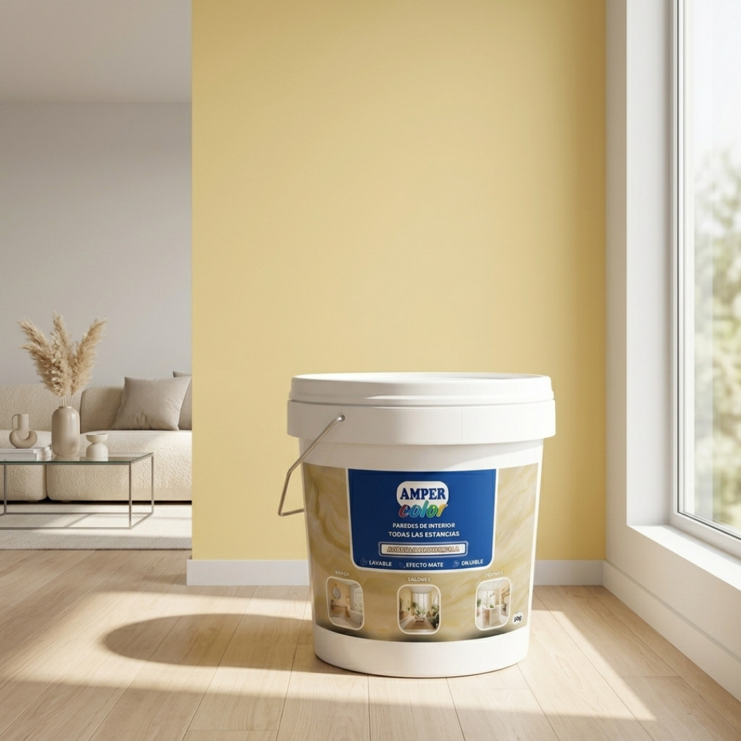 Tendencia decoración amarillo mantequilla