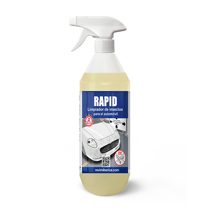 RAPID. Limpiador de mosquitos y de todo insecto seco en general para el coche.