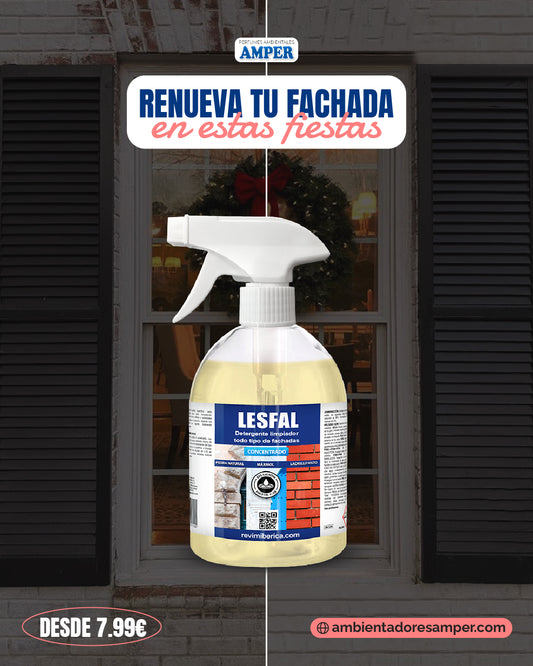 Lesfal producto detergente limpiador de todo tipo de fachadas