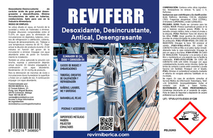 REVIFERR. Desoxidante, Desincrustante, Antical y Desengrasante