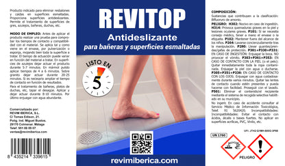 REVITOP. Antideslizante de superficies esmaltadas