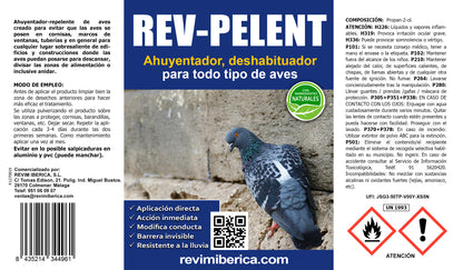 Ahuyentador de Palomas y Aves AMPER – Repelente orgánico no tóxico para terrazas y balcones