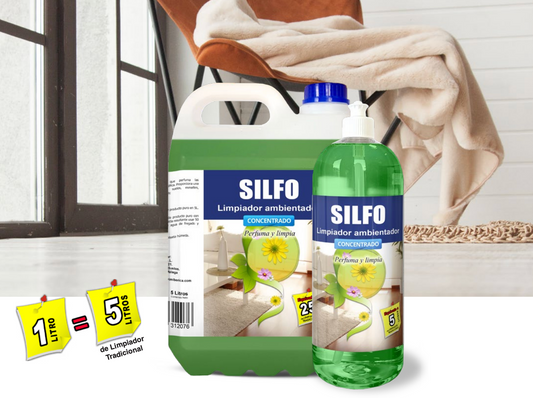 SILFO Floral AMPER fregasuelos concentrado 5 litros equivalente a 25 litros tradicionales