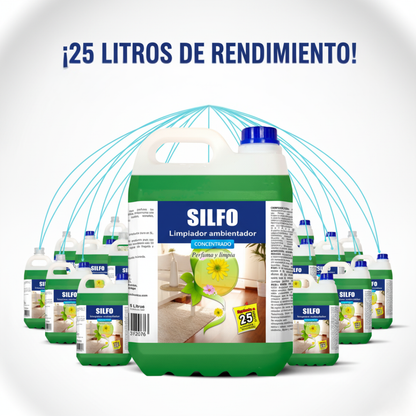 SILFO Floral AMPER fregasuelos concentrado 5 litros equivalente a 25 litros tradicionales