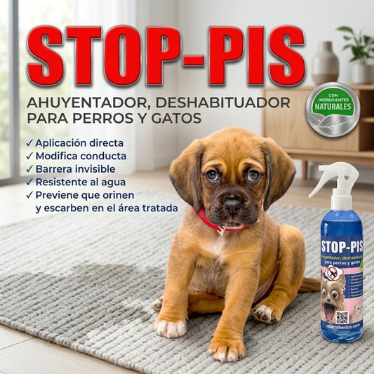 Antiorina de perros y gatos. Deshabituante para mascotas. Repelente para perros y gatos. Inofensivo. STOP-PIS