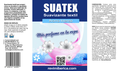 SUATEX. Suavizante textil profesional ideal para todo tipo de prendas incluso delicadas, a mano o a máquina.