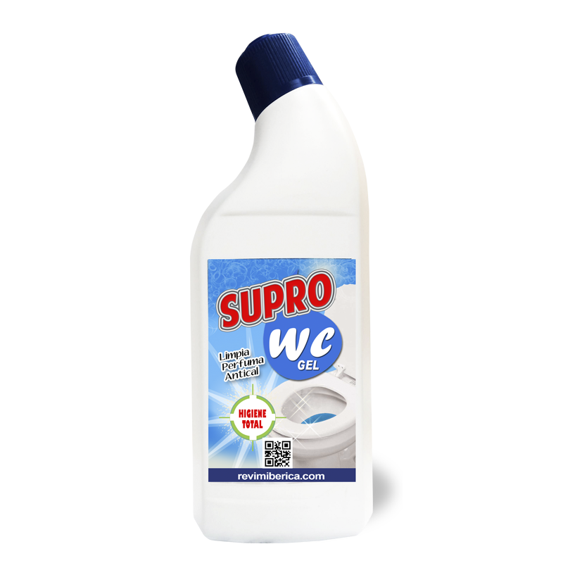 SUPRO-WC AMPER limpiador concentrado para inodoros con aroma floral y brillo duradero