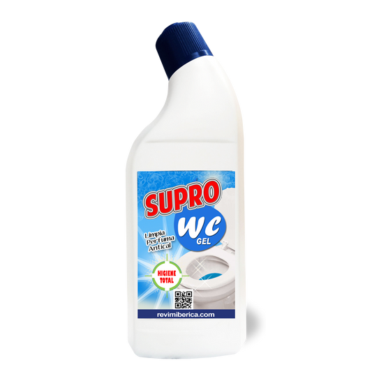 SUPRO-WC AMPER limpiador concentrado para inodoros con aroma floral y brillo duradero