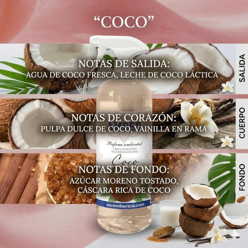 Pack Ambientadores Verano Coco + Vainilla 2L – Aromas Profesionales, Dulces y Tropicales